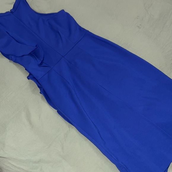 Ruffled Blue Midi - Picture 4 of 4